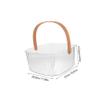 BESPORTBLE storage tub drink bucket portable wine bucket baskets with handles organization baskets large ice bucket portable bucket buckets with handles ice tub square plastic view 2