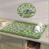 Dish Drying Stone Mat for Kitchen Counter, Absorbent Dish Mat St. Patrick's Day Green Shamrocks Spring Clovers Microfiber Non-Slip Coffee Mat Diatomaceous Earth Mat for Coffee Bar, 16 Inch x 24 Inch view 4