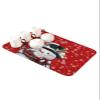 Christmas Dish Drying Stone Mat for Kitchen Counter, Absorbent Dish Mat Snowman with Snowflakes Red Texture Microfiber Non-Slip Coffee Mat Diatomaceous Earth Mat for Coffee Bar, 16 Inch x 24 Inch view 1
