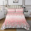Geometric Ombre Stripes Bedspread King Size,Silver Glitter Sequin Diamond Coverlet Set,Kids Girls Boys Adults Room Decor,Princess Dreamy Quilted Coverlet,Pink Romantic Bedding Quilt,2 Pillowcases view 2