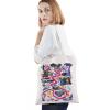BWWKTOP Fairy Tales Alice Tote Bag Cheshire Cat Fans Gifts Alice Shoulder Bag Alice Reusable Grocery Bag (don't step on) view 2