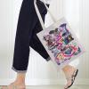 BWWKTOP Fairy Tales Alice Tote Bag Cheshire Cat Fans Gifts Alice Shoulder Bag Alice Reusable Grocery Bag (don't step on) view 3