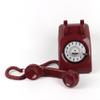 Premium Audio Guest Book Telephone | Vintage and Retro Style Audio Guestbook | Wedding Guestbook Rotary Phone (DeepRed) view 1
