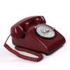 Premium Audio Guest Book Telephone | Vintage and Retro Style Audio Guestbook | Wedding Guestbook Rotary Phone (DeepRed) view 3