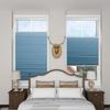 Blinhdome Custom Blackout Top Down Bottom Up Shades, Blinds for Windows Cordless Cellular Shades Room Darkening Blinds, Diameter of 1.5 Inch Honeycombs, 39" W x 60" H, Blue view 1