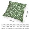 ArogGeld Forest Green Cheetah Print Spots Cushion Cover Cheetah Leopard Print Animal Pillow Cover Farmhouse Decor Euro Sham Pillow for Sofa Couch Car Chair 26x26in White Linen view 2