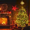 DULEFUN Christmas Tree Topper Lighted 13.5 Gold Star Tree Toppers with 20 LED Lights Christmas Tree Top Ornament for New Year Holiday Home Office Indoor Decorations view 4