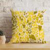 ArogGeld Leopard Print Animal Cheetah Throw Pillow Covers Yellow and Beige Leopard White Linen Throw Pillow Cover Home Decor Farmhouse Euro Sham Pillow with Zipper for Sofa Living Room 16x16in view 3
