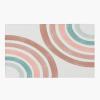 ELLECO Boho Geometry Rainbow Area Rugs, Modern Mid Century Style Indoor Non-Slip Kids Rug, Upholstery Rug with Non-Slip Backing for Kids Boys Girls Bedroom Living Room Dining Room Study 3ftx5ft view 3