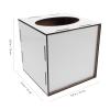 jojofuny Desktop Tissue Holder Compact Thermal Transfer Printing Napkin Organizer Elegant Sublimation Tissue Box for Living Room Office and Bathroom view 3