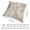 ArogGeld Cushion Cover Light Gray Brown and White Leopard Pillow Cover Leopard Print Animal Cheetah Accent Pillow with Zipper Farmhouse Decor for Bedroom Sofa Couch 16x16in White Flax view 2