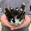 GEBSKI for 400G+Natural Smoky Quartz Quartz Cluster CrystalClear Quartz Point Specimen Degaussing Decor Collection view 2