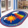 Kids Study Area Rugs, Color Alphabet ABC RugRainbow Sun Digital Printing Classroom Rug, 5x7ft, Baby Rug, Children's Rug Non-Slip Washable RugsClassroom Rug for Boy Girl Preschool view 1