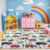 Jiospet Car Track Rug for Kids 3x5 Feet Play Mat, Road Map Rug for Boys Room and Playroom, Preschool Learning view 2