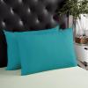 Pillow Covers 16x24 Inch Pure Teal Green Solid Color Soft Brushed Microfiber Pillowcases with Hidden Zipper Closure Bed Pillow Shams for Bedroom Sofa Car view 4