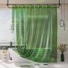 AmazerBath Shower Curtain Liner for Spring, 100% EVA Clear Green Heavy Duty Luxury Shower Curtain and Liner 2-in-1, 72x72 Plastic Weighted Shower Liner, 12 Rustproof Grommets & 3 Heavyweight Stones view 1