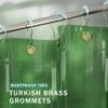 AmazerBath Shower Curtain Liner for Spring, 100% EVA Clear Green Heavy Duty Luxury Shower Curtain and Liner 2-in-1, 72x72 Plastic Weighted Shower Liner, 12 Rustproof Grommets & 3 Heavyweight Stones view 4