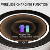 WZDHYYWS Smart Nightstand with Wireless Charging Station, Smart Side Table, Modern Nightstand with Tri-Color LED Light, Bedroom Side Table, Sofa Table, Storage Drawer.,Gray,3 Floors view 3