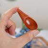 AKOAK 2 Pcs Small Wooden Spoon, Short Handle Small Salt Spoon, Multi-purpose Honey Spoon,Used for Tea, Coffee Beans, Milk Powder, Candy, Spices, Ice Cream, Kitchen Accessories view 2