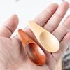 AKOAK 2 Pcs Small Wooden Spoon, Short Handle Small Salt Spoon, Multi-purpose Honey Spoon,Used for Tea, Coffee Beans, Milk Powder, Candy, Spices, Ice Cream, Kitchen Accessories view 3