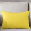Pillow Covers 20x30 Inch - Queen Pure Yellow Solid Color Soft Brushed Microfiber Pillowcases with Hidden Zipper Closure Bed Pillow Shams for Bedroom Sofa Car view 3