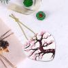 Cherry Blossoms Tree Ceramic Heart Pendant for Home Shopping Mall Christmas Tree Hanging Decoration view 4