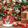 LucBuy Custom Santa Hat with Text, Funny Personalized Christmas Hats for Adults and Kids,Soft Velvet Customized Santa Cap,Cute Plush Hat Novelty Gifts New Year's Festive Holiday Party Supplies (A10) view 3
