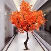 ESRADA Artificial Flowers Fake Flowers Silk Plastic Plants Cherry Blossom Trees Plants for Home Garden Party Wedding Decoration Fake Flowers(Orange) orange2-3.5mx3m view 1