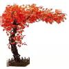 ESRADA Artificial Flowers Fake Flowers Silk Plastic Plants Cherry Blossom Trees Plants for Home Garden Party Wedding Decoration Fake Flowers(Orange) orange2-3.5mx3m view 2