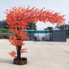 ESRADA Artificial Flowers Fake Flowers Silk Plastic Plants Cherry Blossom Trees Plants for Home Garden Party Wedding Decoration Fake Flowers(Orange) orange2-3.5mx3m view 4
