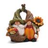 Hodao Harvest LoveThanksgiving Pumpkin Gnome Couple Embrace Figurines-Adorable Fall Pumpkin Gnomes Home Indoor Tabletop Decoration-Fall Thanksgiving Gifts view 1