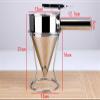 304 Stainless Steel Ideal Liquid Kitchen Large Funnel Spice Octopus Ball Tool with Holder Funnel Cooking Funnel with Handle (Color : Full set) view 2