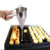 304 Stainless Steel Ideal Liquid Kitchen Large Funnel Spice Octopus Ball Tool with Holder Funnel Cooking Funnel with Handle (Color : Full set) view 4