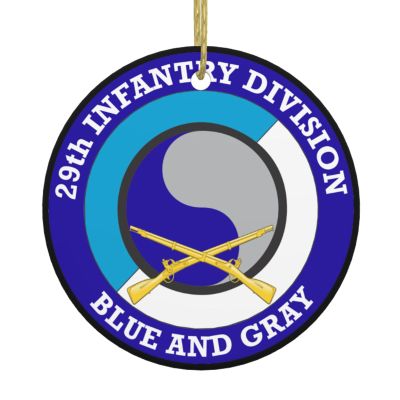 29th Infantry Division Charming Ceramic Christmas Tree Hanging Ornaments 2.9in Elevate Home Decor Indoors Outdoors