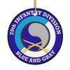 29th Infantry Division Charming Ceramic Christmas Tree Hanging Ornaments 2.9in Elevate Home Decor Indoors Outdoors view 1
