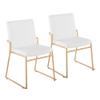 LumiSource Dutchess Dining Chair, Upholstered Dining Chairs, Contemporary Dining Chair, Kitchen Chairs for Dining Table, Dining Chairs Set of 2 view 1