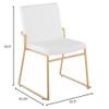 LumiSource Dutchess Dining Chair, Upholstered Dining Chairs, Contemporary Dining Chair, Kitchen Chairs for Dining Table, Dining Chairs Set of 2 view 2