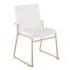 LumiSource Dutchess Dining Chair, Upholstered Dining Chairs, Contemporary Dining Chair, Kitchen Chairs for Dining Table, Dining Chairs Set of 2 view 3