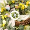 WOFASHPURET 1pc Artificial Easter Wreath Decoration Simulated Floral Design for Spring Festivities for Front Door Wall Garden Decor Creates Fun Atmosphere view 2