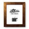 US Art 15x15 Brushed Copper Flat 1.25 Inch, Smooth Wrapped Finish Wood Composite Wall Decor Picture Poster Frame view 2