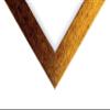 US Art 15x15 Brushed Copper Flat 1.25 Inch, Smooth Wrapped Finish Wood Composite Wall Decor Picture Poster Frame view 3