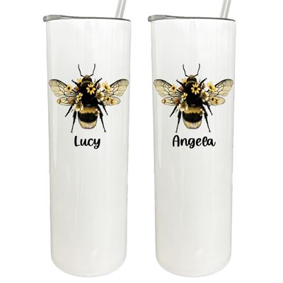 AVITO Personalized Bee Tumbler - 30 oz Stainless Steel Tumbler - Gifts for Women