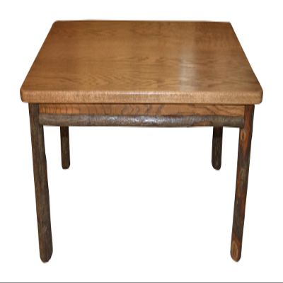 Amish-Made 44 Inch Rectangle Walnut Stained Hickory Wood Coffee Table