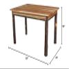 Amish-Made 60 Inch Rectangle Rustic Hickory Wood Dining Table view 2