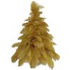 Brown Ostrich Feather Christmas Tree, Real Bird Feather Branches, Metal Stand Included (2FT) view 1