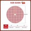 Christmas Tree Skirt 36" Dusty Rose Pink Windowpane Check Plaid Linen Xmas Tree Skirt for Holiday Party Christmas Tree Mat Decorations Indoor Outdoor view 4