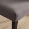 Dninmim Solid Chair CoverStretch Spandex Chair CoverSeat Restaurant Weddings Banquet Wine red Universal Size view 2