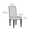 Dninmim Solid Chair CoverStretch Spandex Chair CoverSeat Restaurant Weddings Banquet Wine red Universal Size view 4