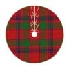 MIZIBAO Christmas Tree Skirt Scottish Tartan MacColl Plaid Rustic Xmas Tree Skirts Mat Festive Decoration for Merry Christmas and New Year Holiday Party 30" view 2