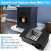 Burn Pot for Breckwell Big E SP1000/P1000, P23, P22 Maverick, P24 P24I Blazer, P2700, P4000, P2000, P2000I, P23I Pellet Stoves, A-S-BURNPOT Burn Pot for Breckwell Pellet Stove view 3